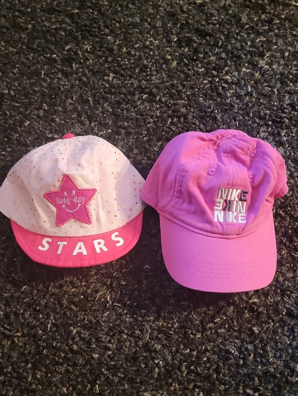 Nike Pink Embroidered Logo Cap with Kids Star Hat